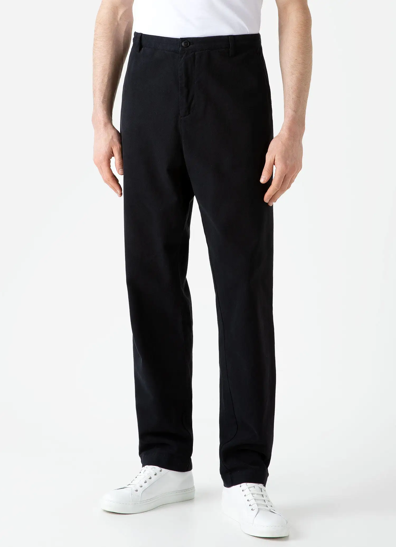 Men's Brushed Cotton Chore Trouser in Black