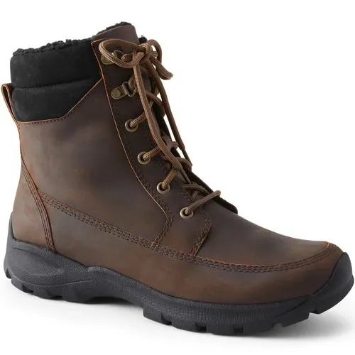 Men's Leather Insulated Snow Boots