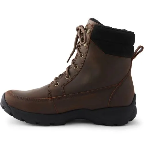 Men's Leather Insulated Snow Boots