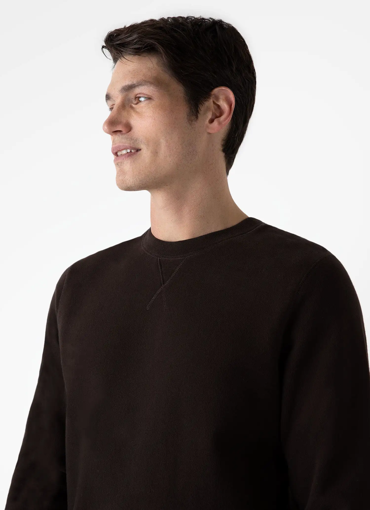 Men's Loopback Sweatshirt in Coffee