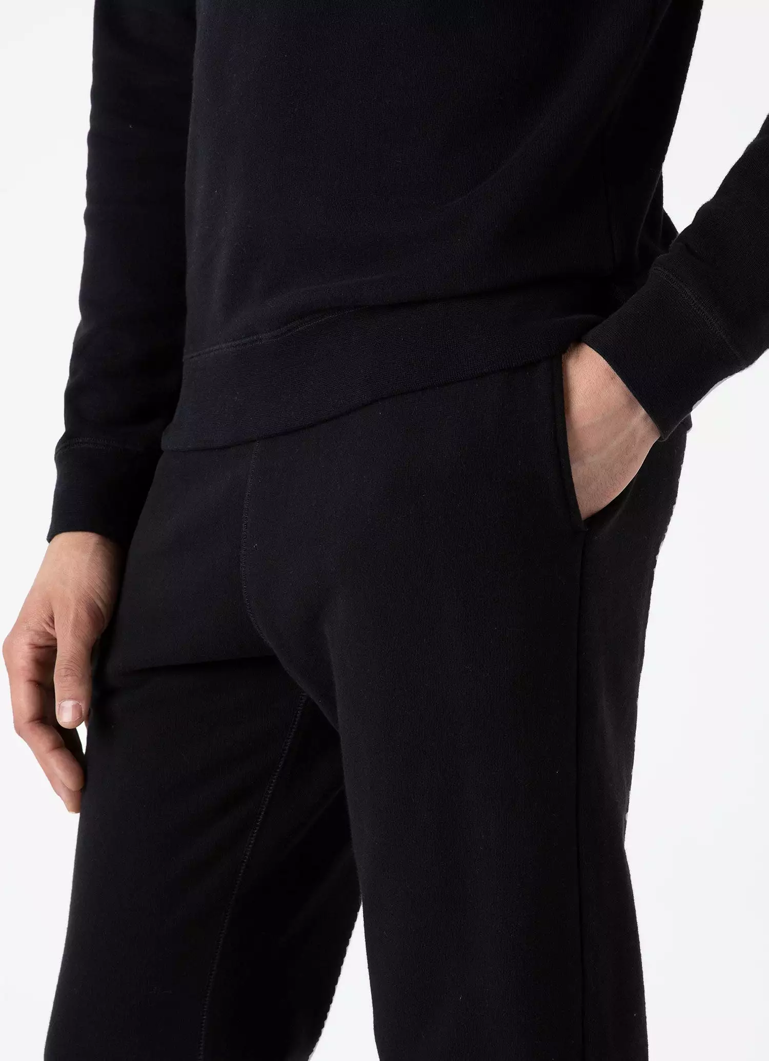 Men's Loopback Tracksuit in Black