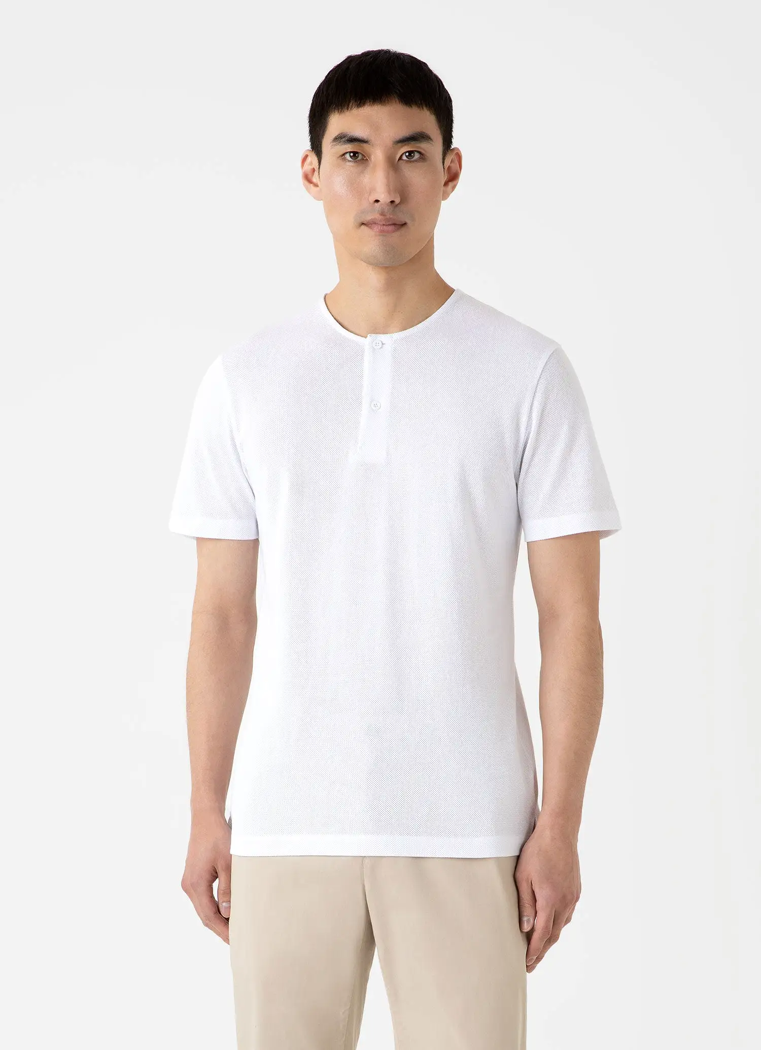 Men's Riviera Henley in White