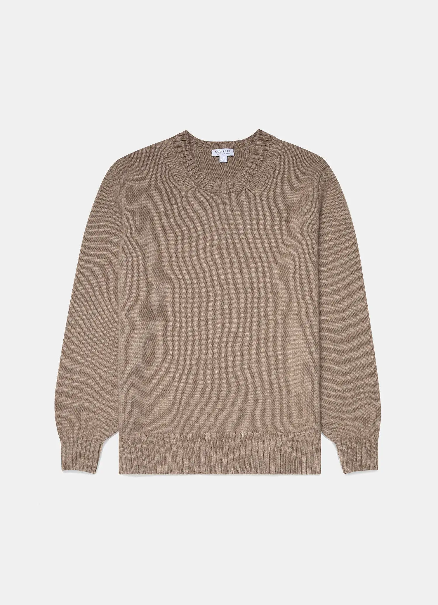 Men's Roxburgh Cashmere Jumper in Natural Brown