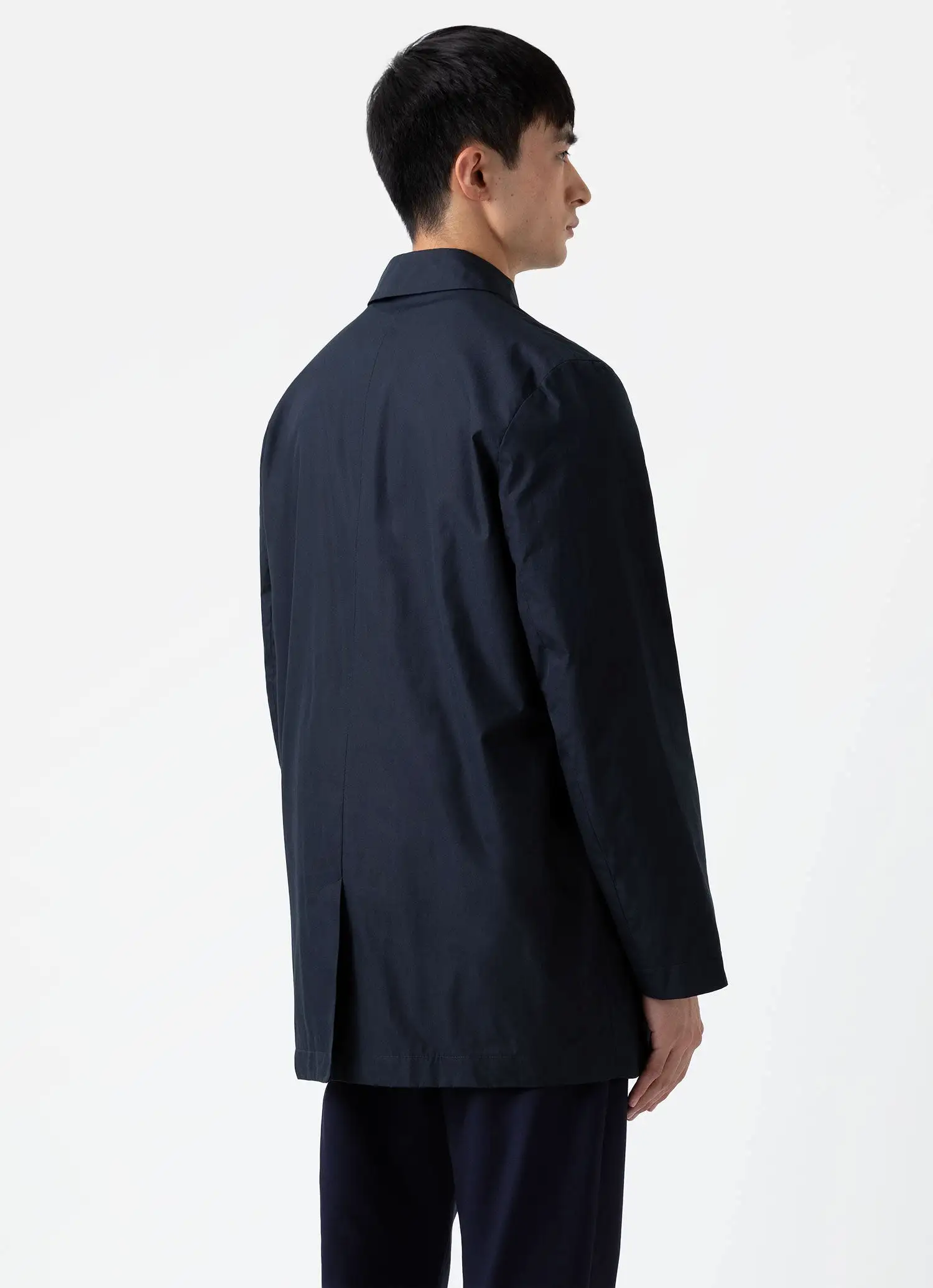 Men's Ventile Mac in Dark Navy