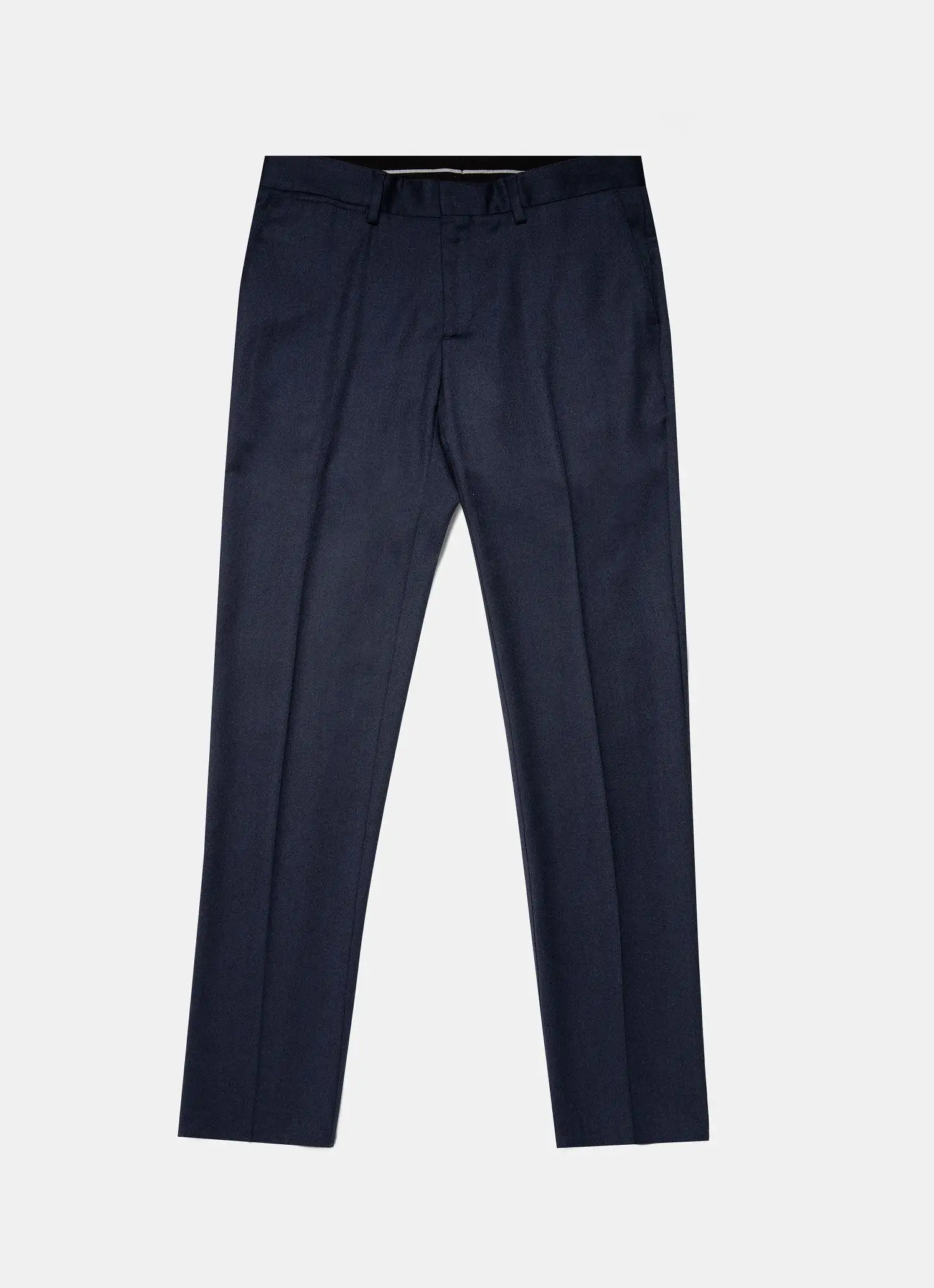 Men's Wool Trouser in Navy Melange