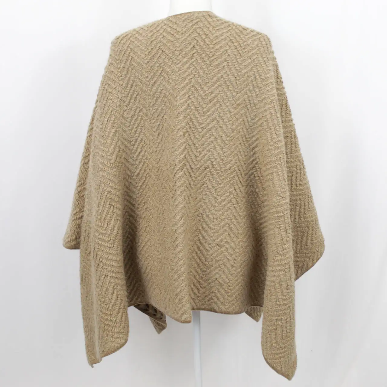 Missoni Brand New Butterscotch Textured Chunky Wool & Zigzag Signature Knit Serape