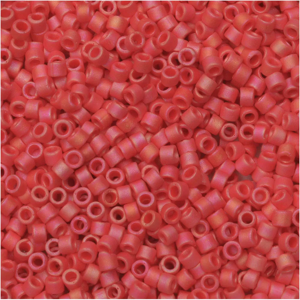 Miyuki Delica Seed Beads, 11/0 Size, #874 Matte Opaque Maroon (2.5 Tube)