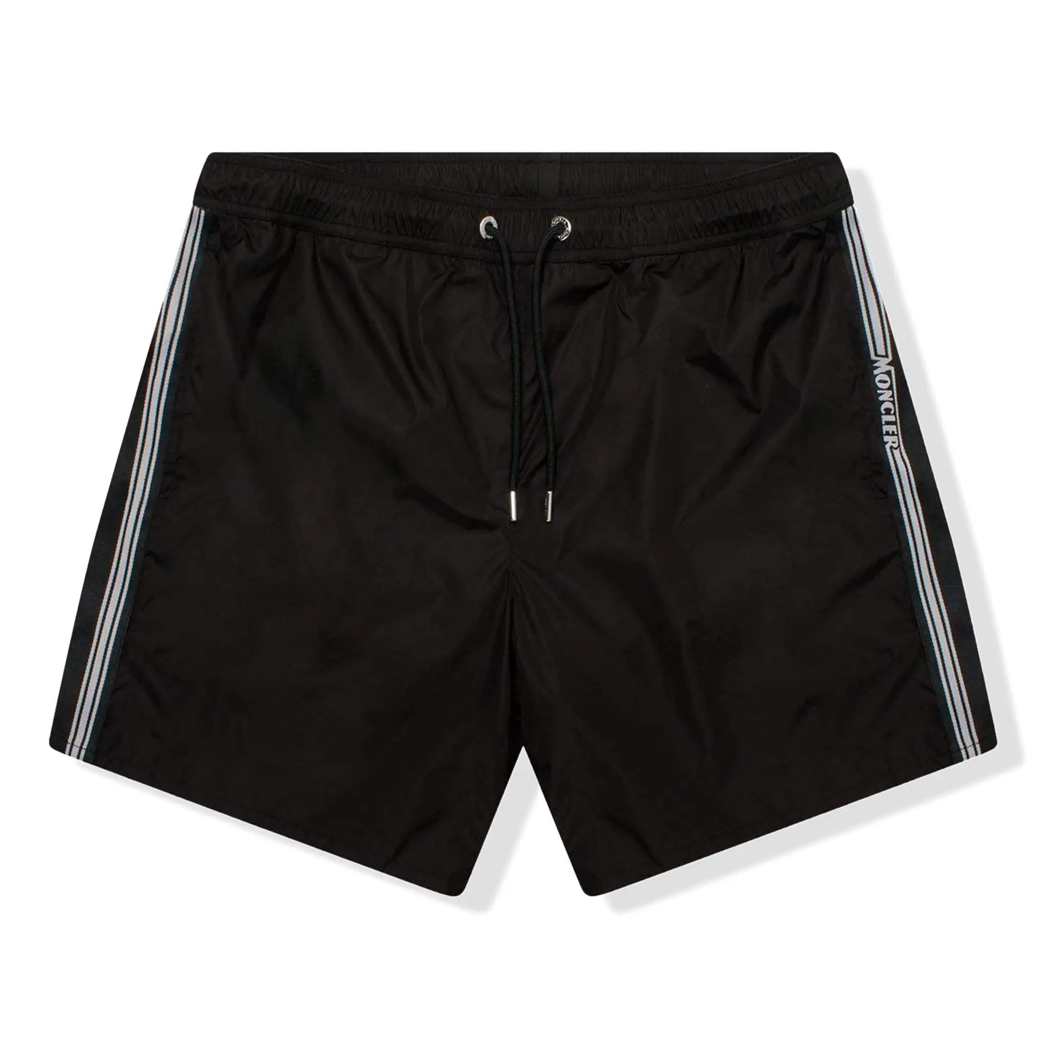 Moncler Band Logo Black Swim Shorts