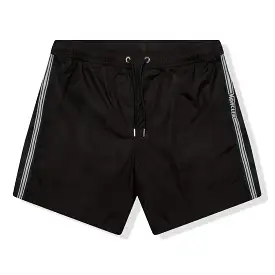 Moncler Band Logo Black Swim Shorts