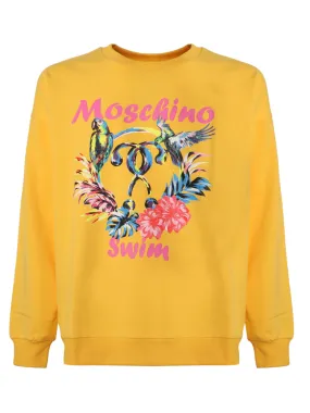 Moschino Logo Printed Crewneck Sweatshirt