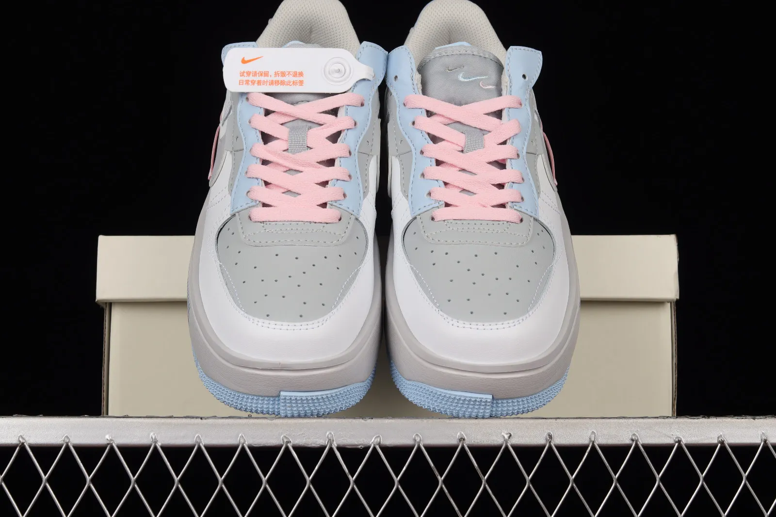 Nike Air Force 1 Fontanka Grey Pink Purple Blue CW6688-605