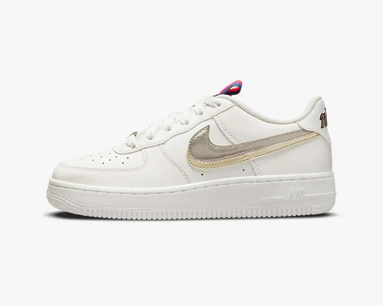 Nike Air Force 1 Low GS Off Noir Summit White Pink Prime Metallic Pewter DH9595-001