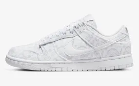 Nike SB Dunk Low White Paisley Grey Fog Shoes DJ9955-100