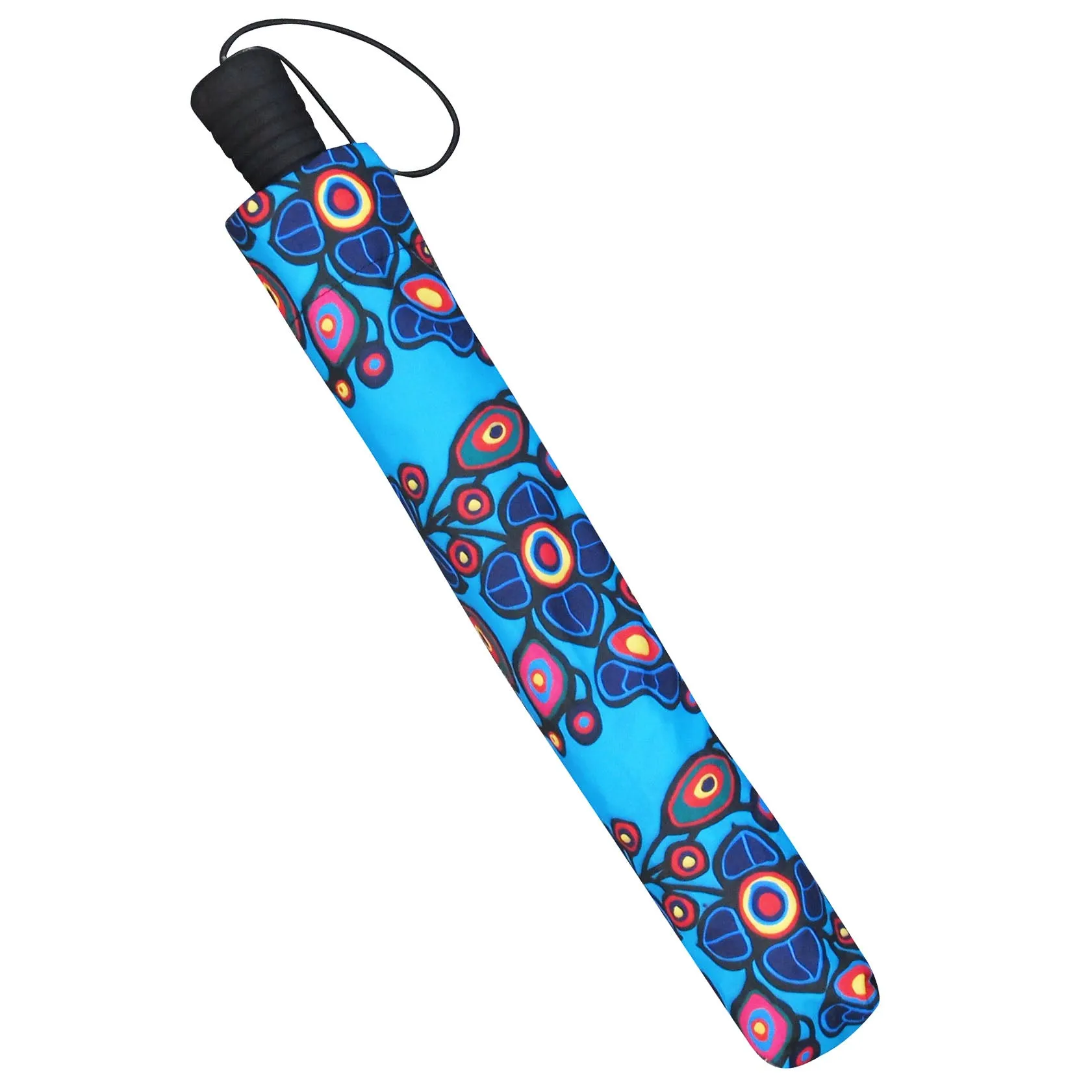 Norval Morrisseau Flowers and Birds Artist Collapsible Umbrella