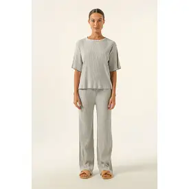 Nude Lucy- Nude Lounge Ribbed Pant in Grey Marle