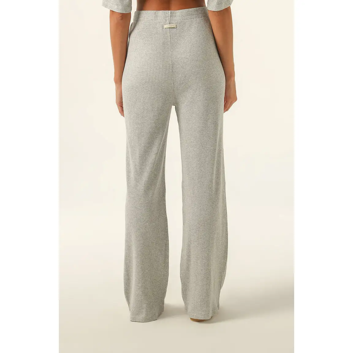 Nude Lucy- Nude Lounge Ribbed Pant in Grey Marle