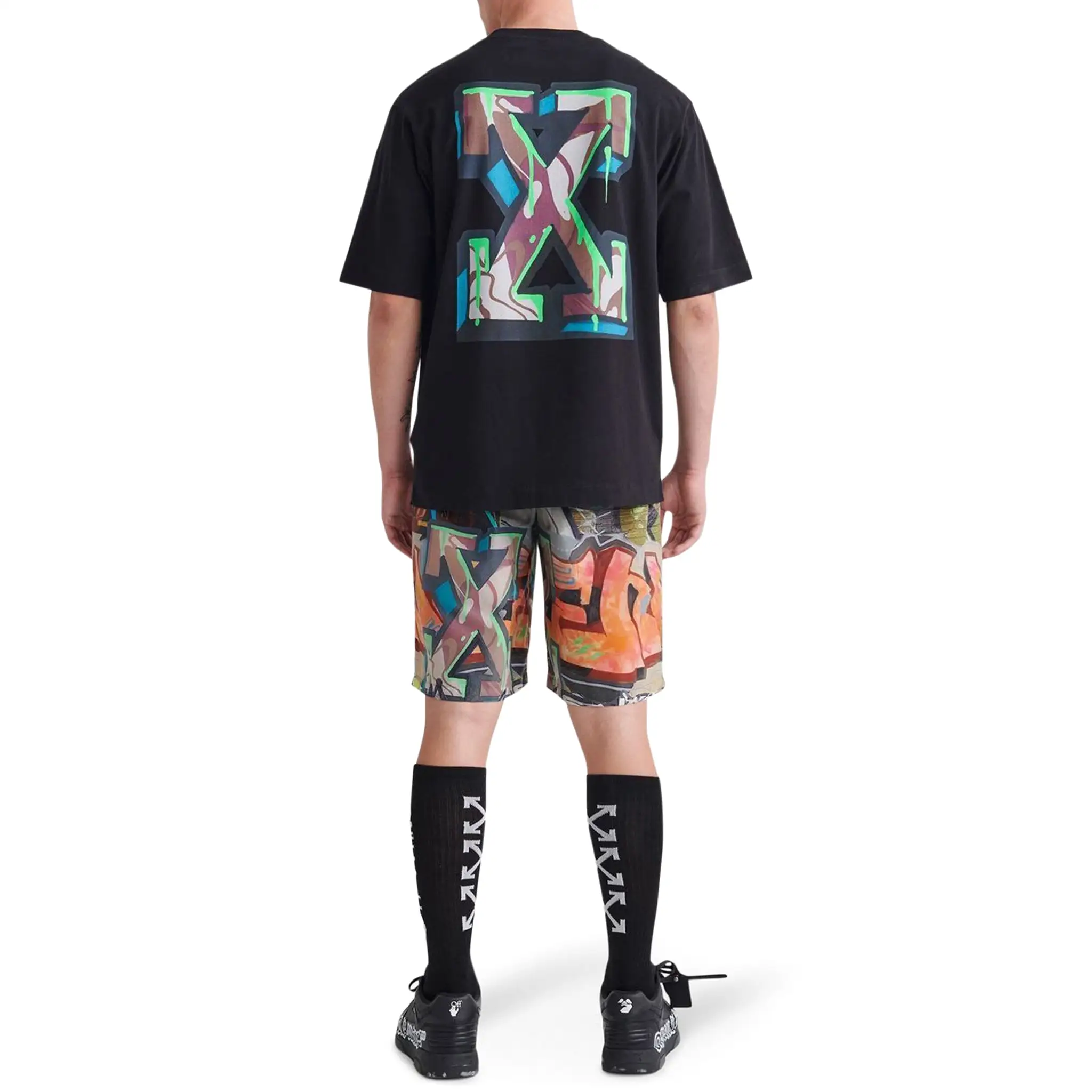 Off-White Arrows Skate Slime Black T Shirt