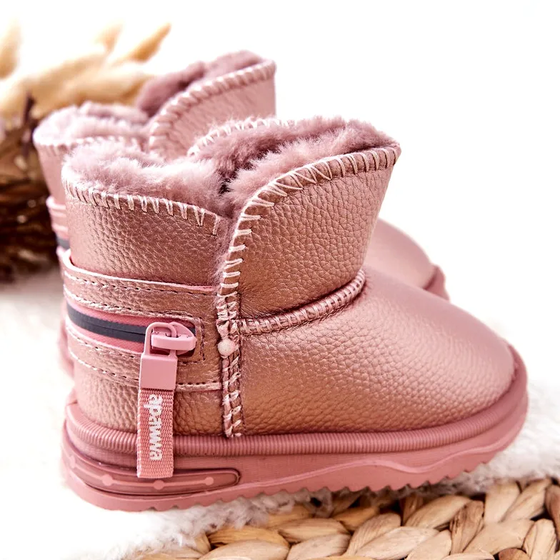 PA1 Children's Snow Boots Pink Frosty