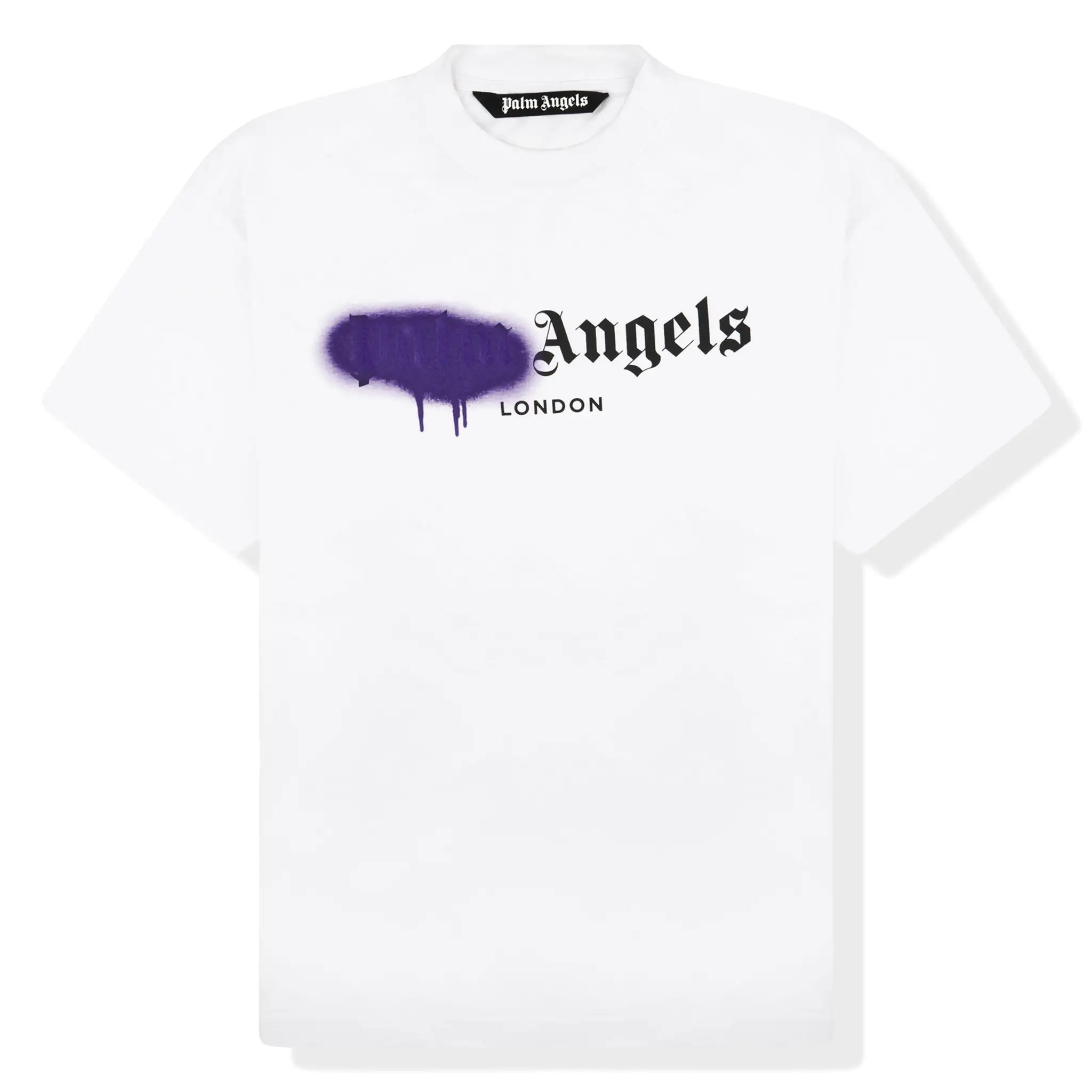 Palm Angels London Purple Sprayed T Shirt