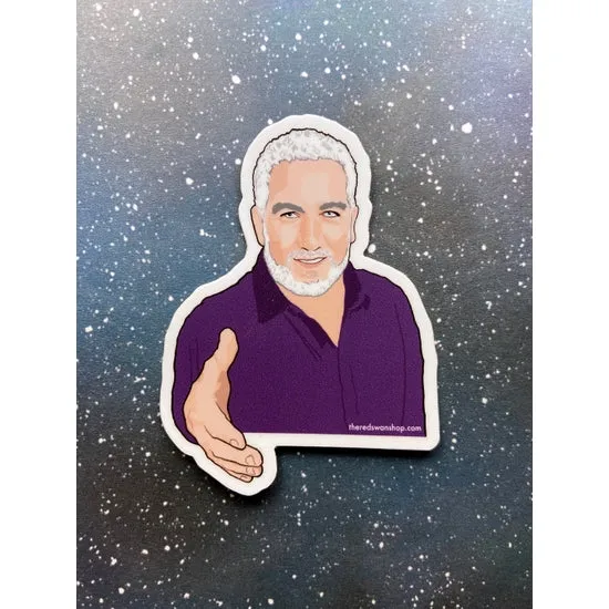 Paul Hollywood Great British Bake Off Vinyl Sticker