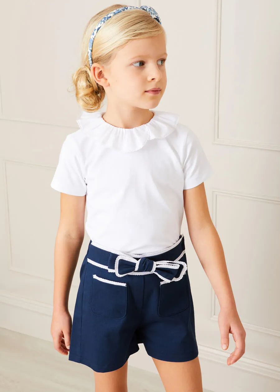 Piculina Trim Top in White (2-10yrs)