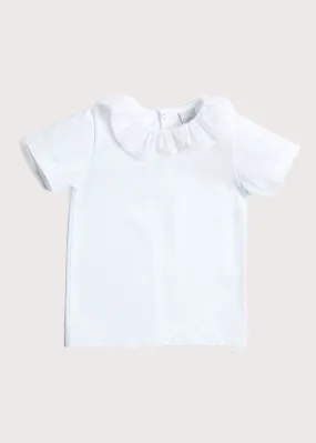 Piculina Trim Top in White (2-10yrs)