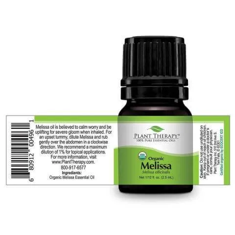 Plant Therapy Melissa Organic Essential Oil