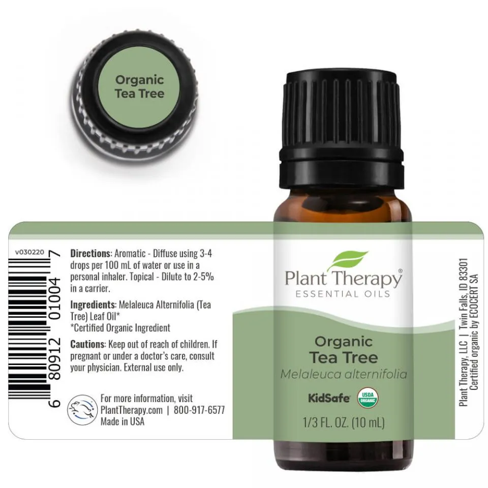 Plant Therapy Tea Tree Organic Essential Oil