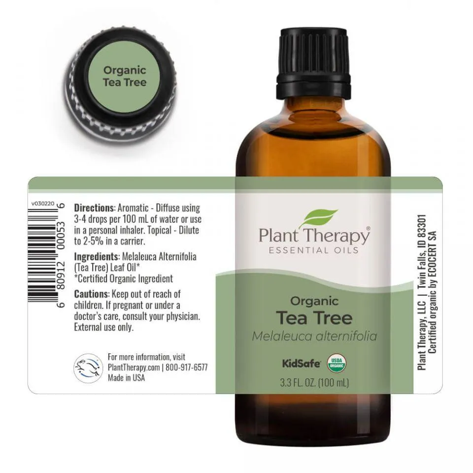 Plant Therapy Tea Tree Organic Essential Oil