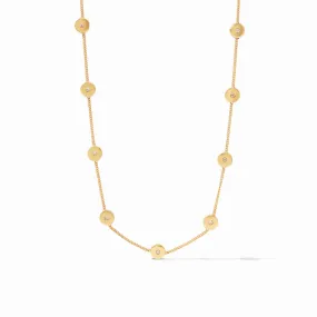 Poppy Delicate Station Necklace Gold Cz by Julie Vos