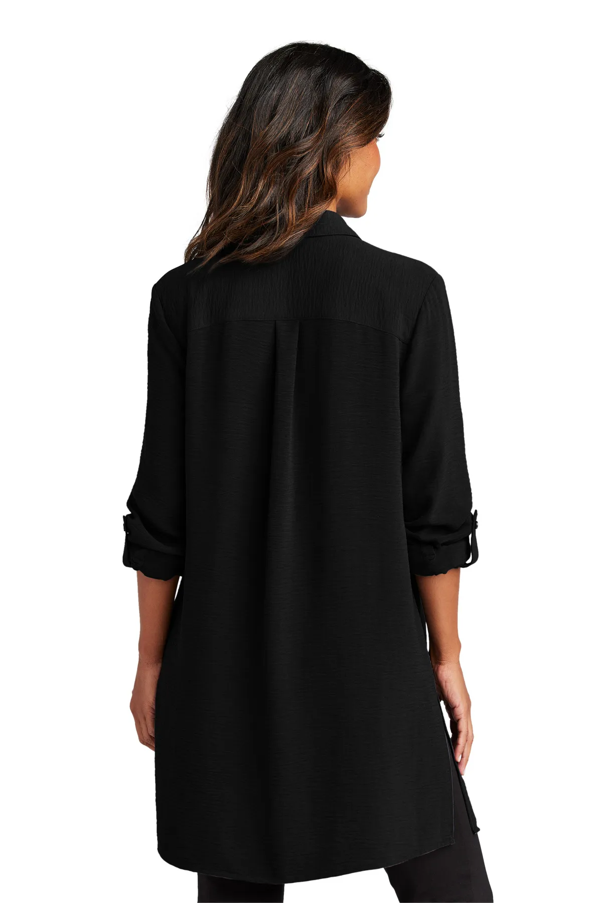 Port Authority Clothing LW715 Port Authority Ladies Textured Crepe Long Tunic SKU: LW715