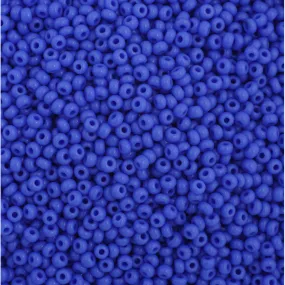 Preciosa Czech Glass, 11/0 Round Seed Bead, Opaque Blue (1 Tube)