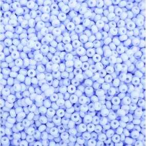 Preciosa Czech Glass, 11/0 Round Seed Bead, Opaque Powder Blue (1 Tube)