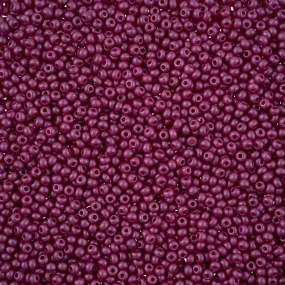 Preciosa Czech Glass, 11/0 Round Seed Bead, PermaLux Dyed Chalk Purple (1 Tube)