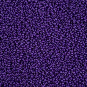 Preciosa Czech Glass, 11/0 Round Seed Bead, Terra Intensive Purple - Matte (1 Tube)