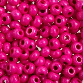 Preciosa Czech Glass, 2/0 Round Pony Seed Bead, Terra Intensive Pink (1 Tube)