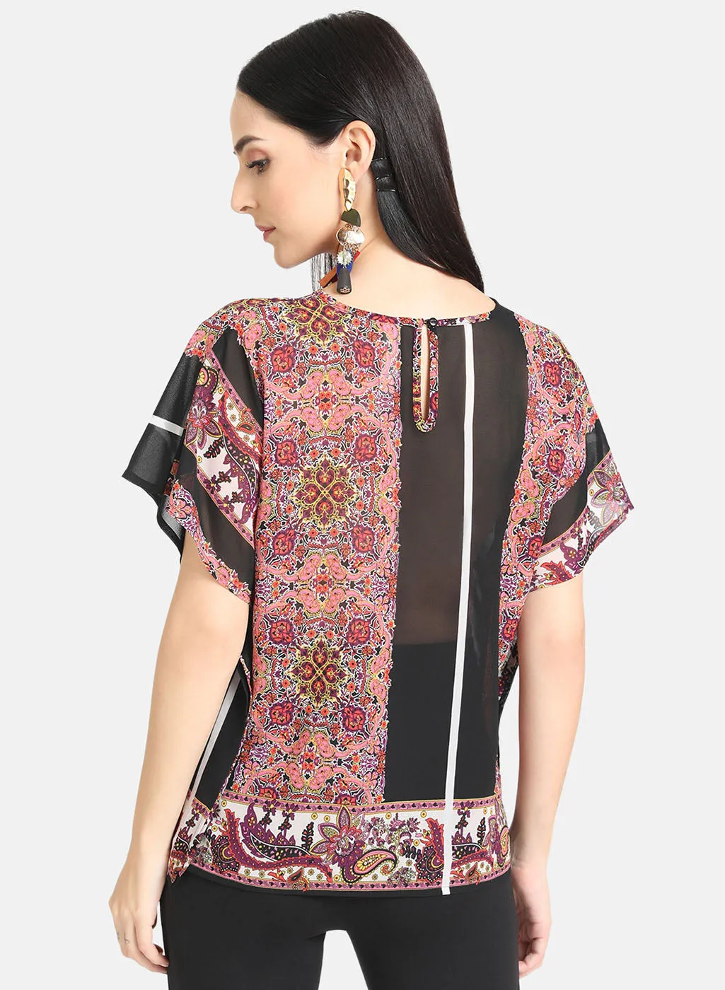 Printed Kaftan Top