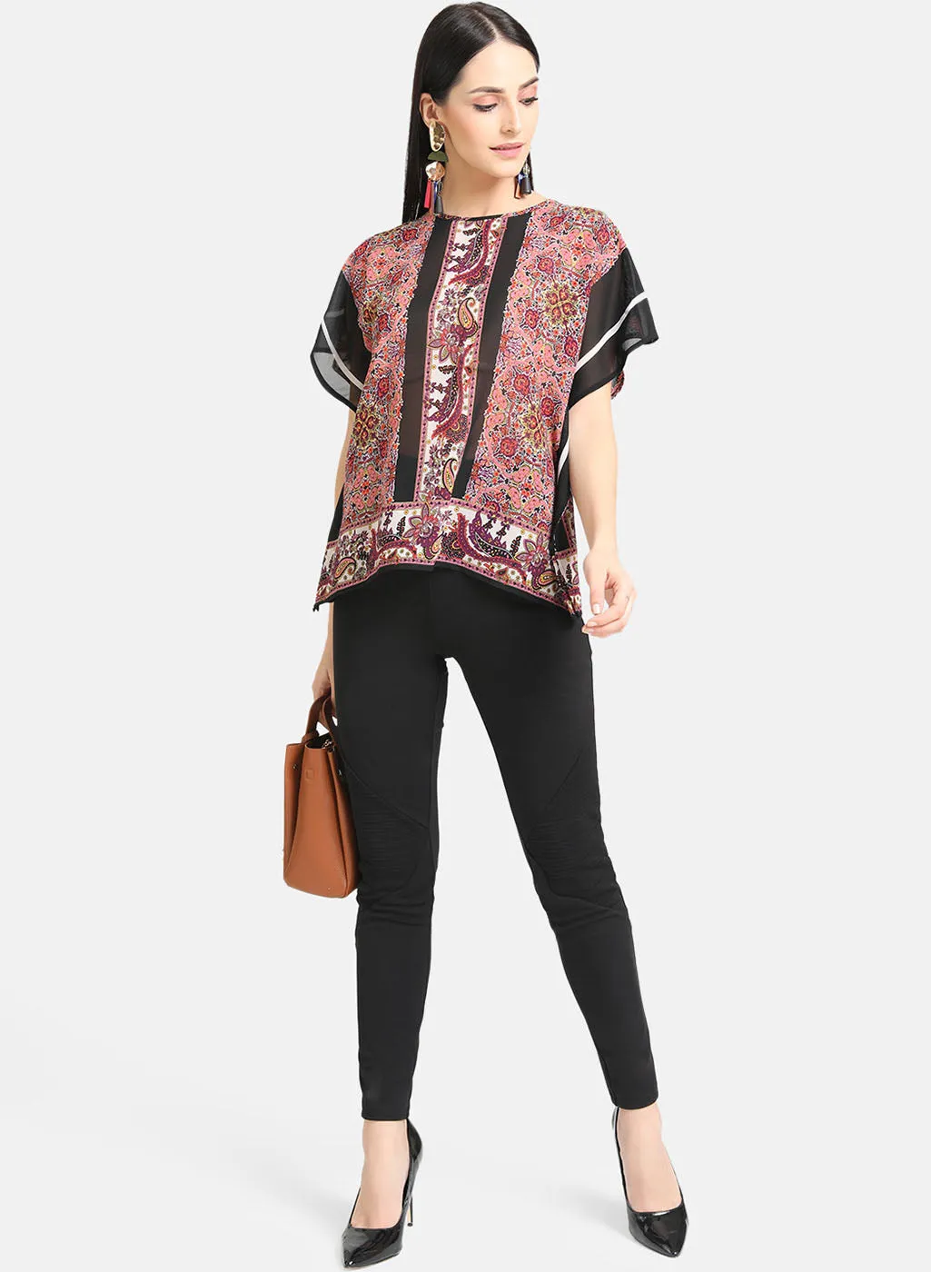 Printed Kaftan Top