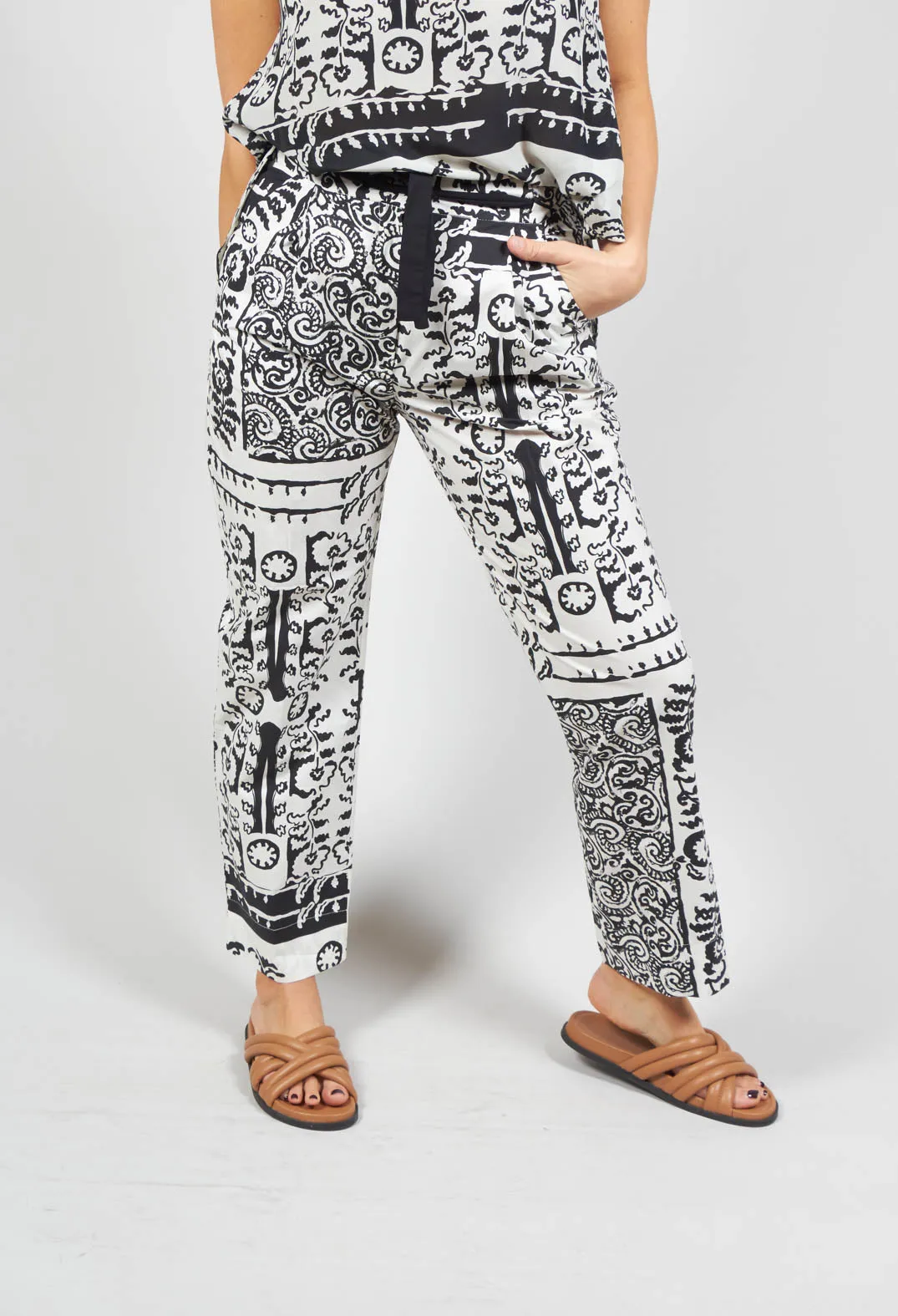 Printed Straight Leg Trouser