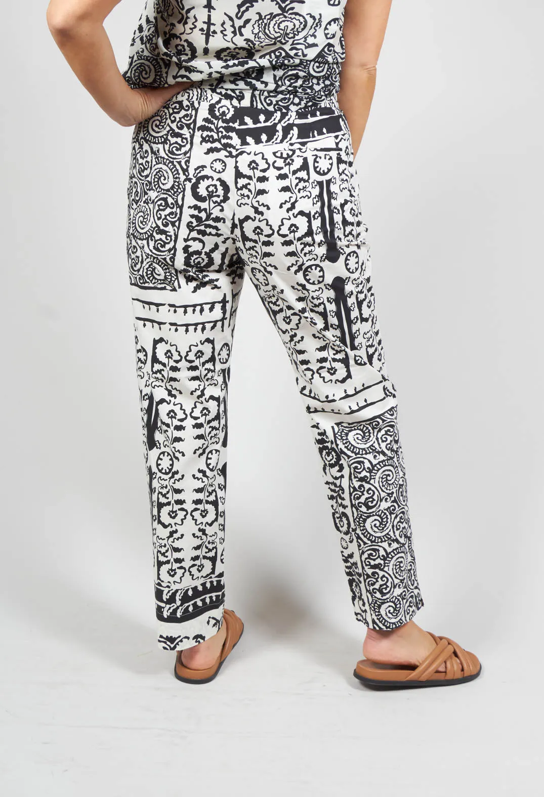 Printed Straight Leg Trouser