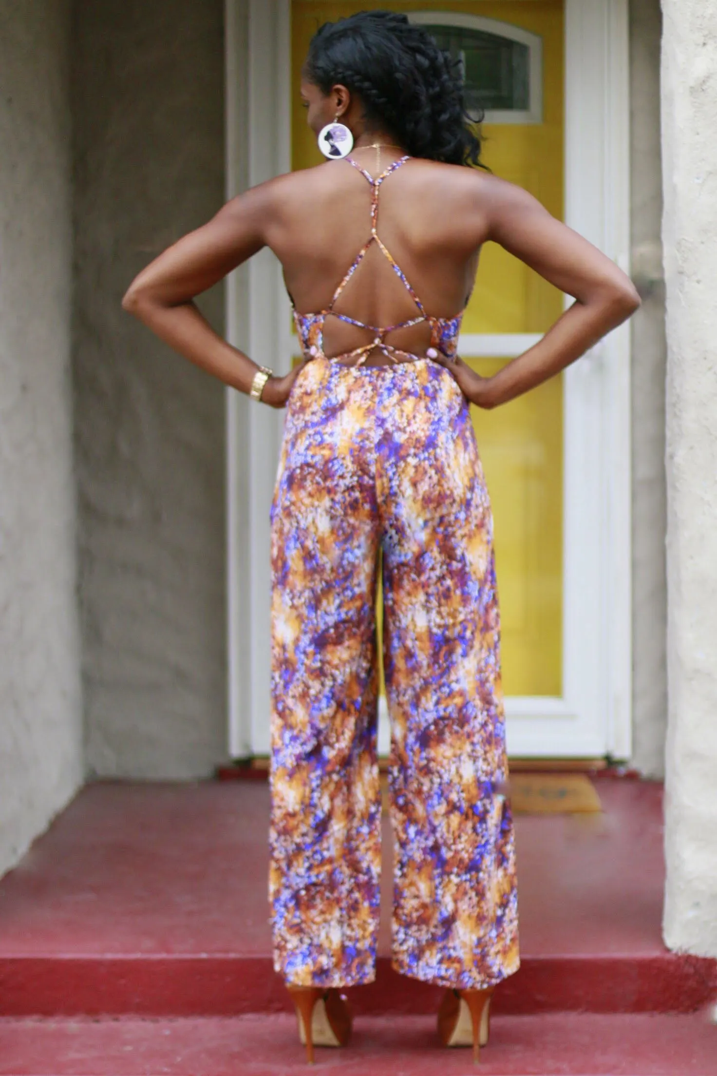 Purple Galaxy Jumpsuit