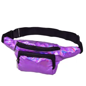 Purple Holographic Bumbag