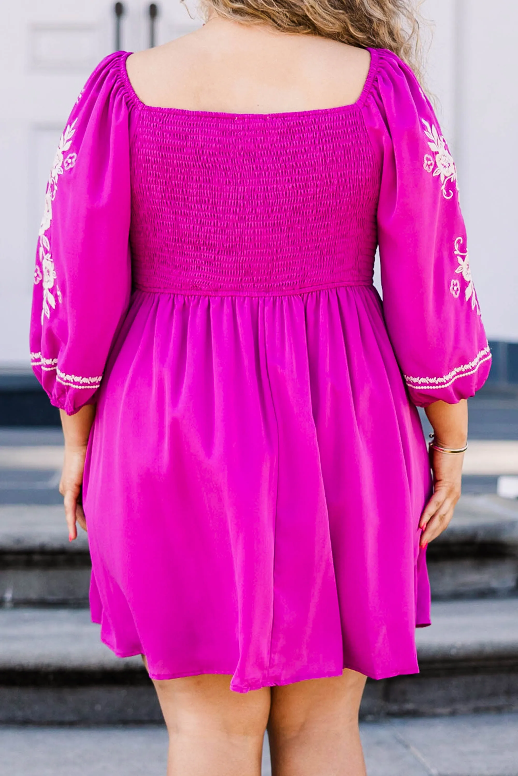 Radiant Reverie Dress, Magenta