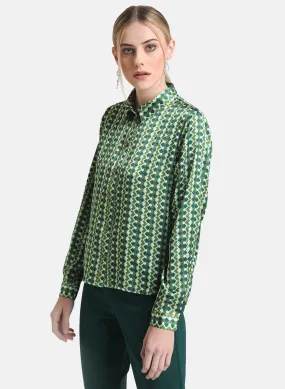 Satin Classic Printed Shirt