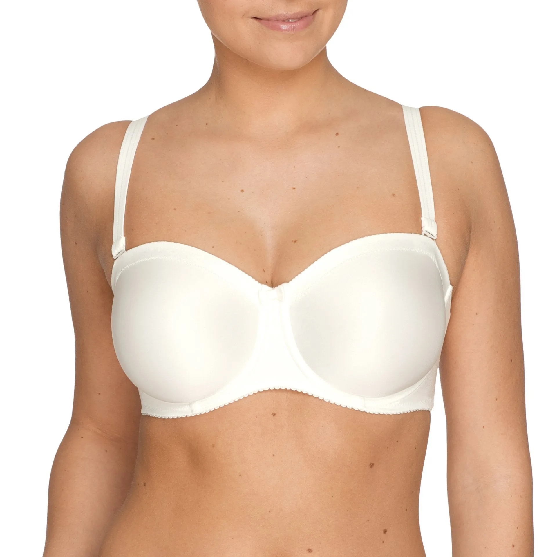 Satin STRAPLESS Non-Padded Bra C-G