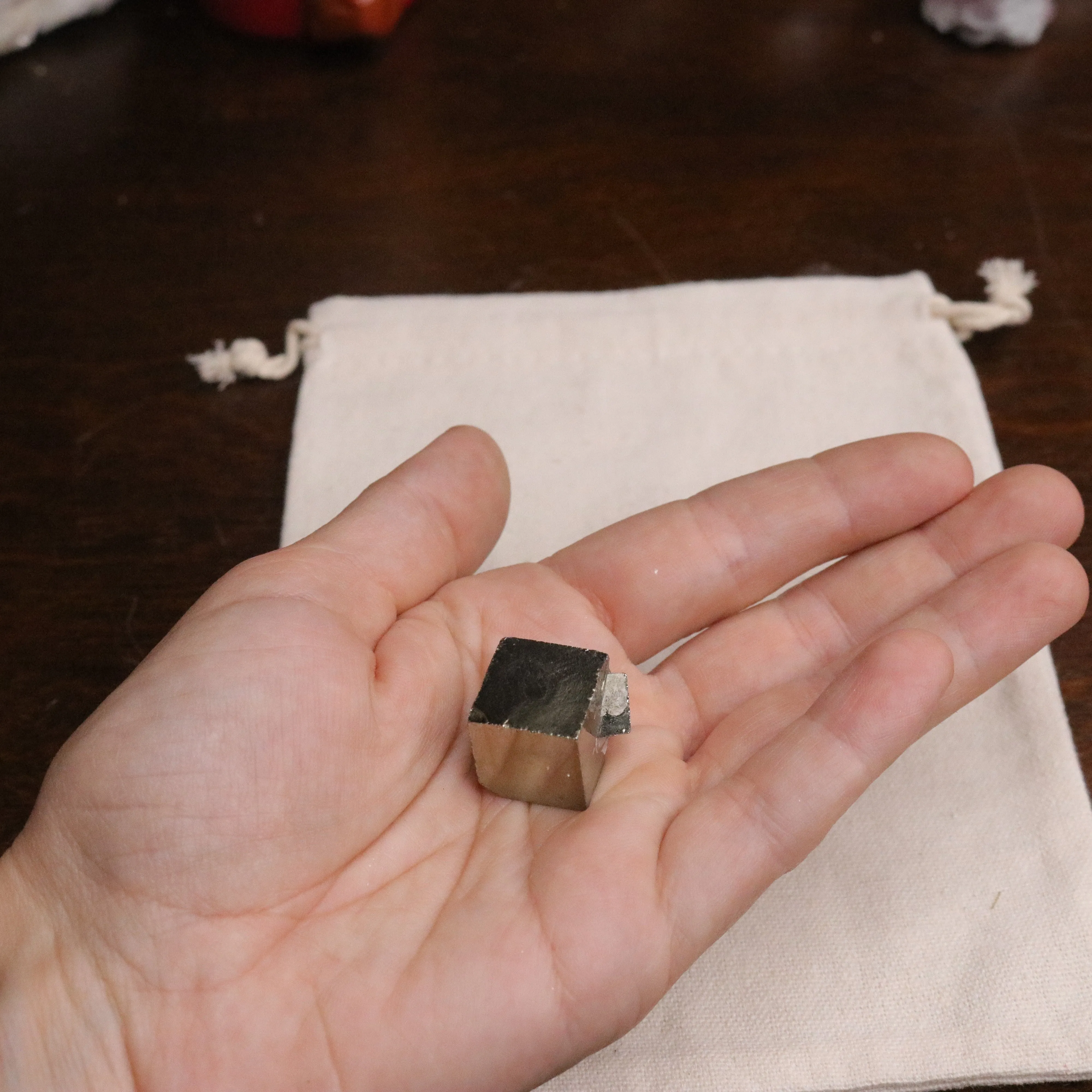 Small Unique  Pyrite Cube from Peru