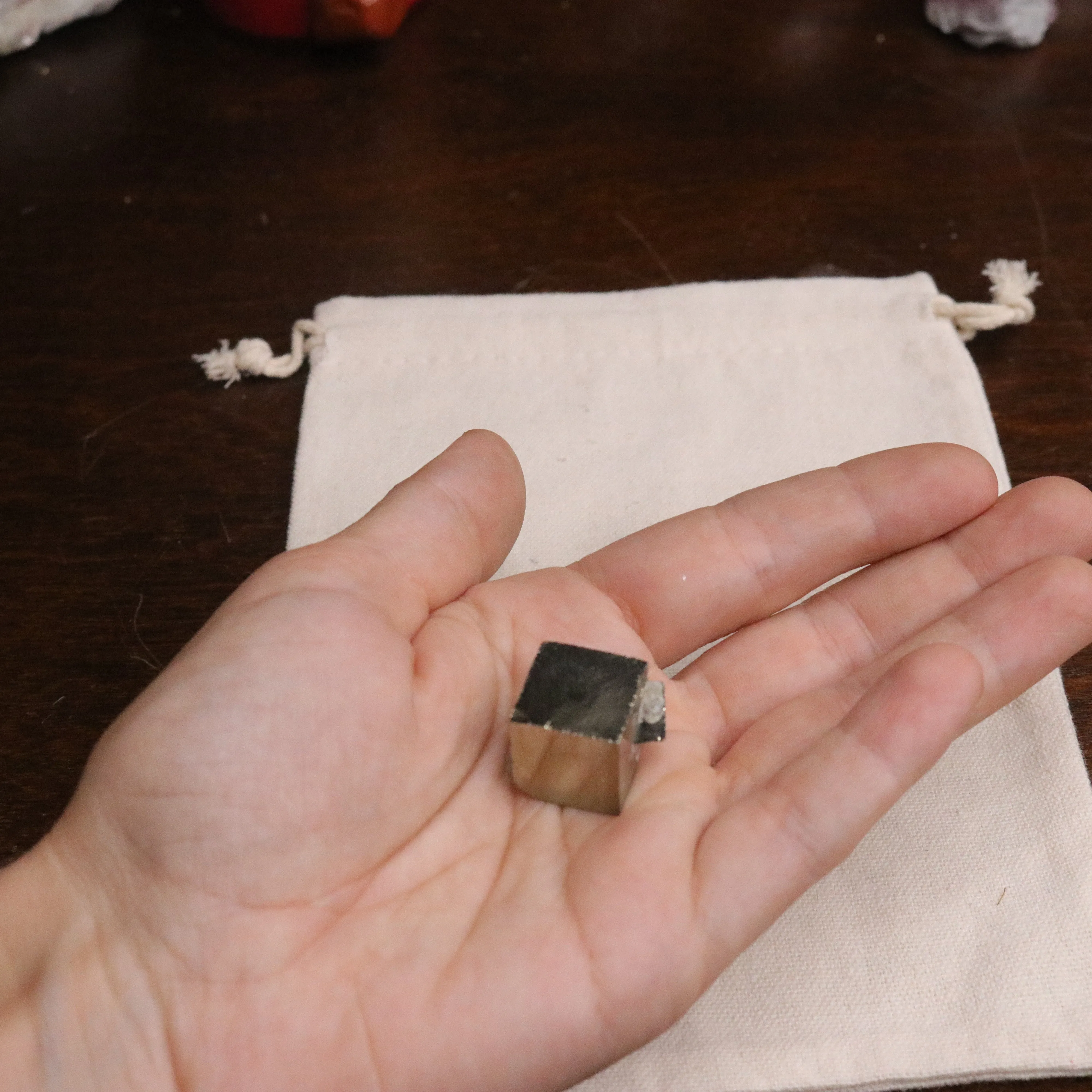 Small Unique  Pyrite Cube from Peru