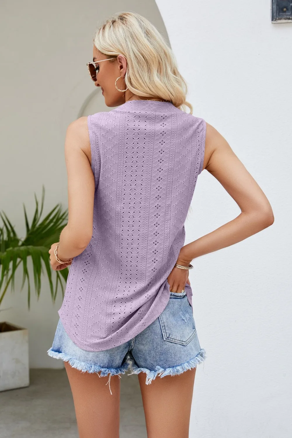 Spring Forward Eyelet Tank