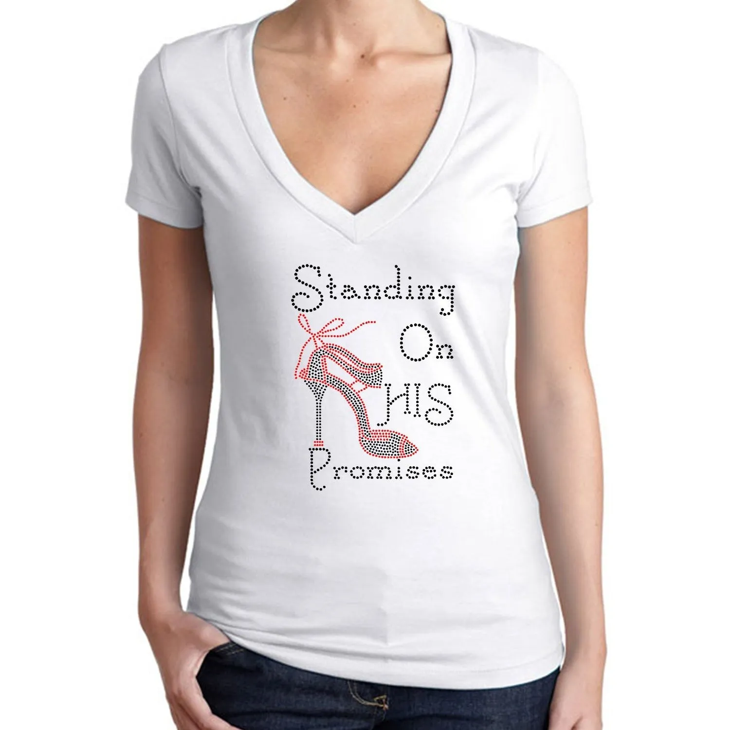 Standing On His Promises Rhinestone T-Shirt