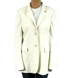 Stella McCartney Ivory Wool Mix Classic Jacket L